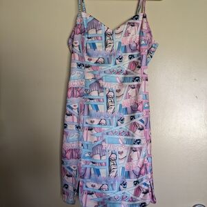 Colorful Graphic Print Dress